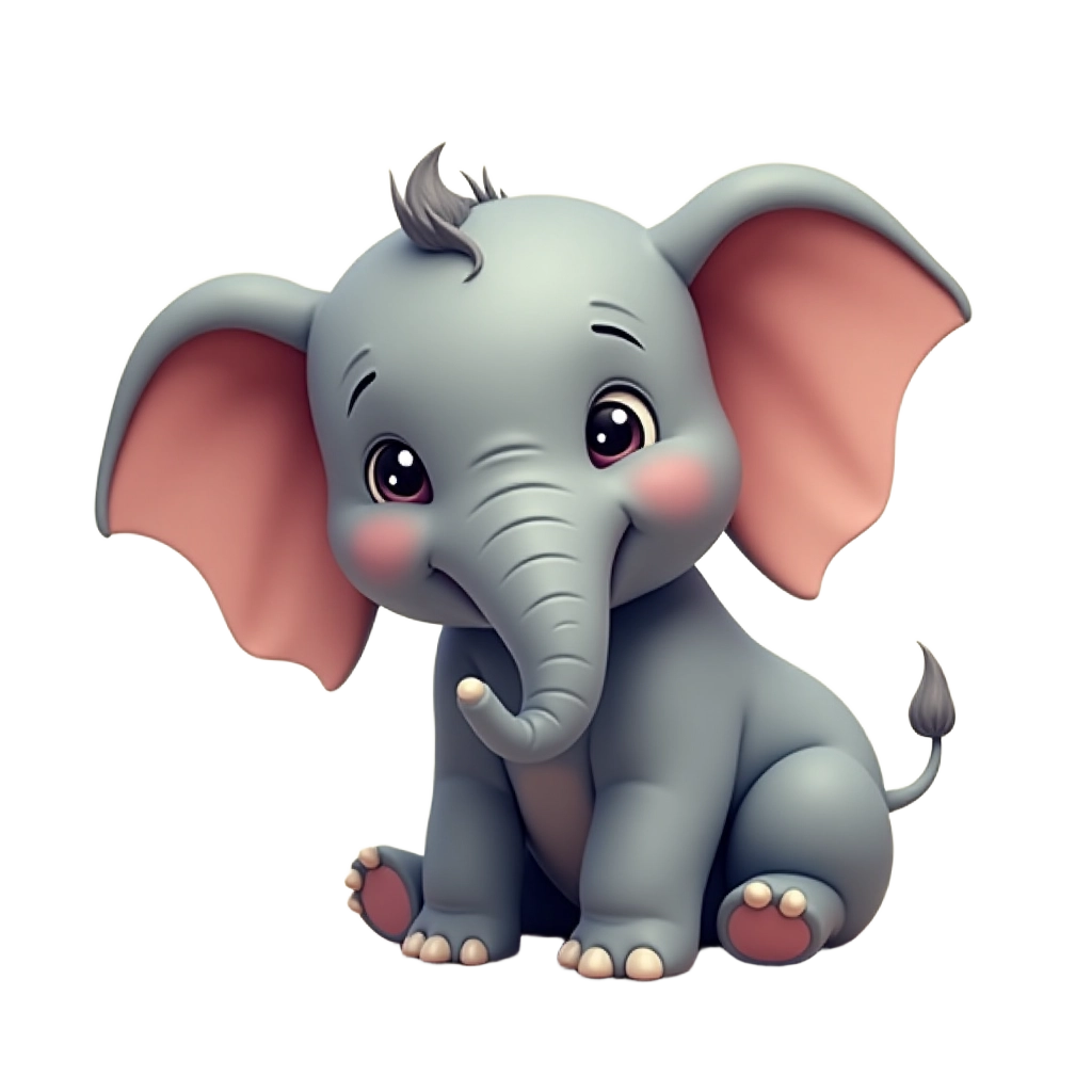 Adorable Elephant Illustration